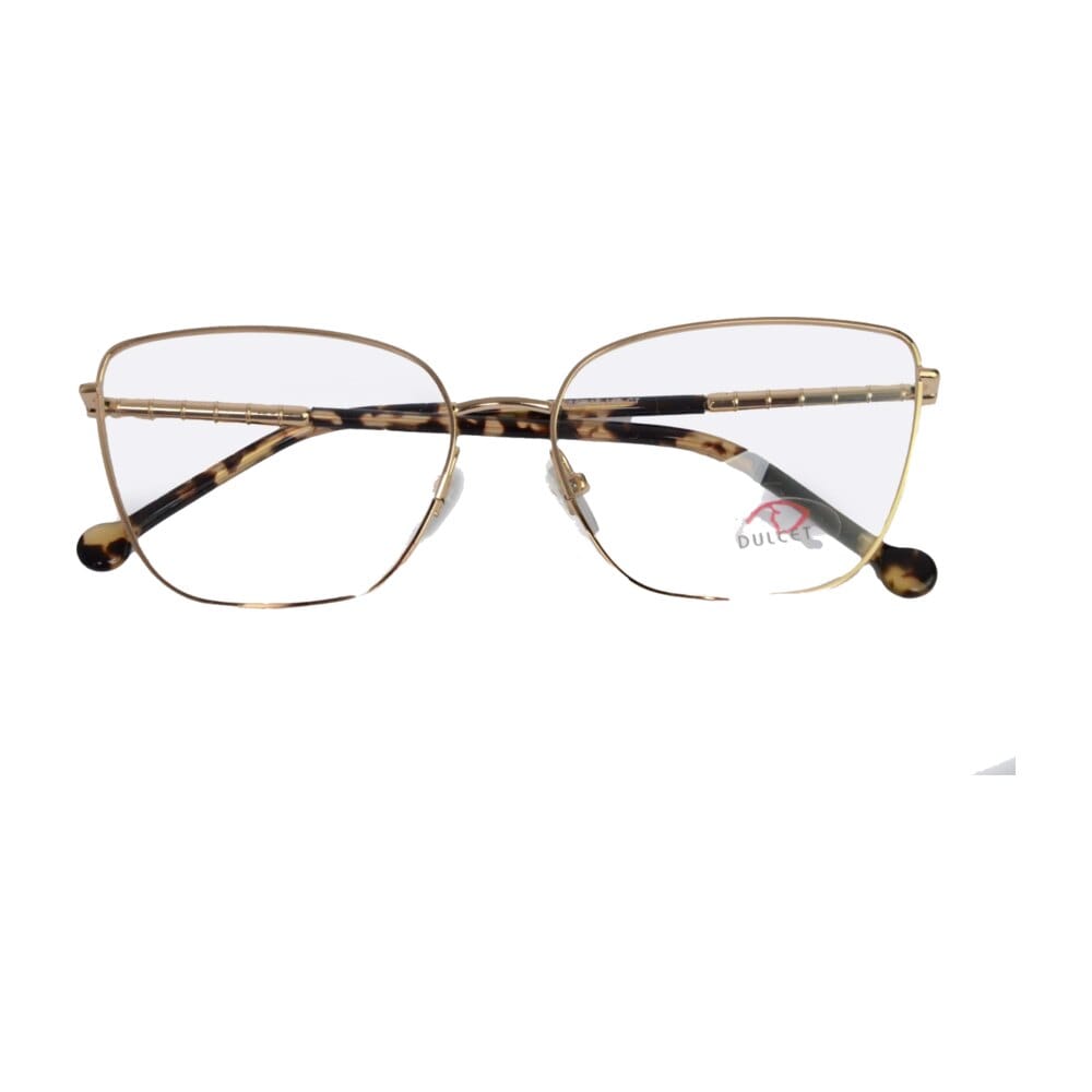Dourada com hastes tartaruga — Metal dourado e ponteiras tartaruga