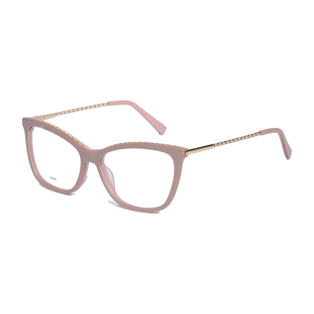 Quadrada rosé — Acetato rosé translúcido, formato gatinho suave