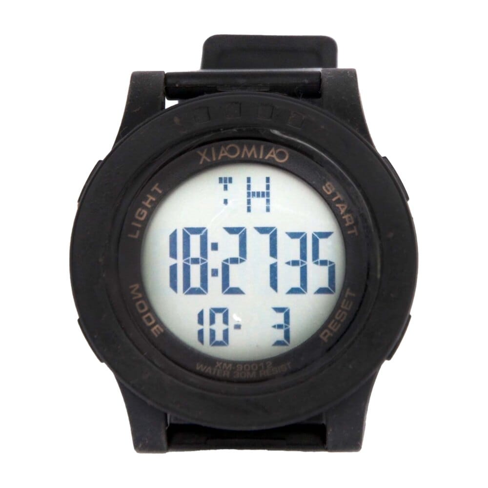 Digital redondo — Visor grande, hora e data