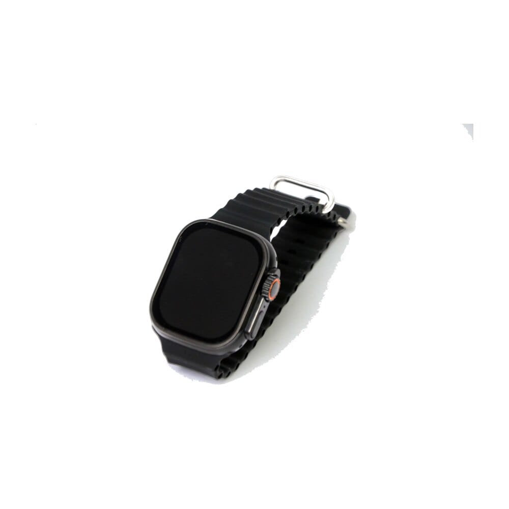Smartwatch preto nylon — Pulseira de nylon com velcro